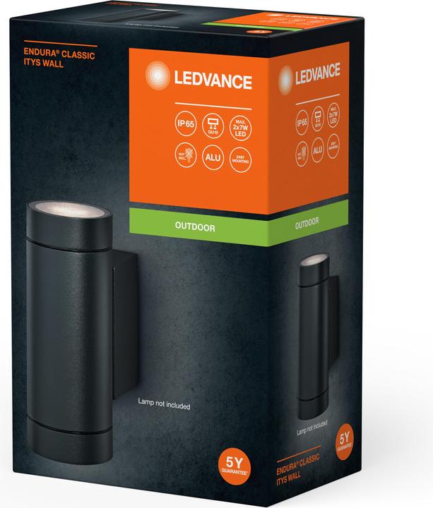 Produktbild Ledvance Endura Classic IP65 GU10 Itys Wall Dark Gray (GU10, IP65)