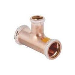 Geberit, Rohrverbindungstechnik, Reducing Tee Mapress Kupfer Gas 22 x 15 x 22mm (34536) (Pressverbindung)