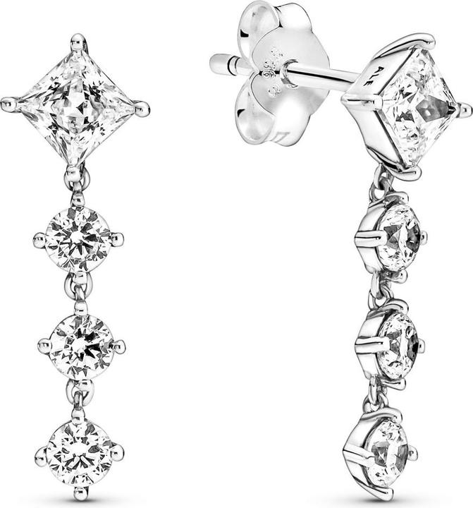 Image du produit Pandora Rond & Carré Boucles d'oreilles (Argent 925)