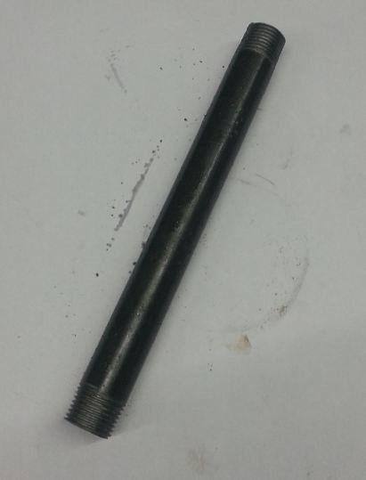 Image du produit Gebo raccord en acier, fixé des deux côtés, 1"0.5 m, noir (70.500.06S)
