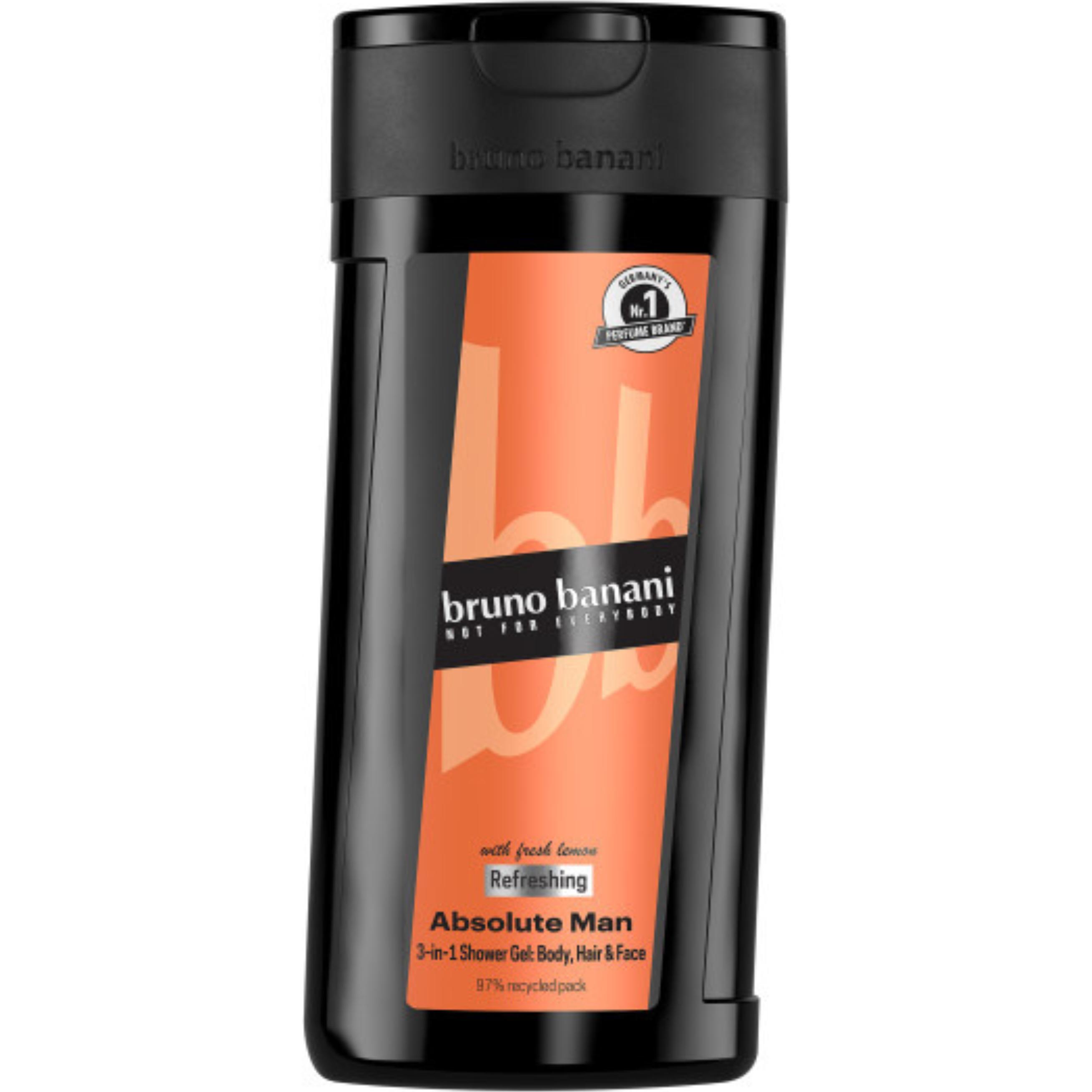 Bruno Banani Uomo Ambra Gel Doccia, Bb Absolute Man Sg 250Ml (250 Ml)