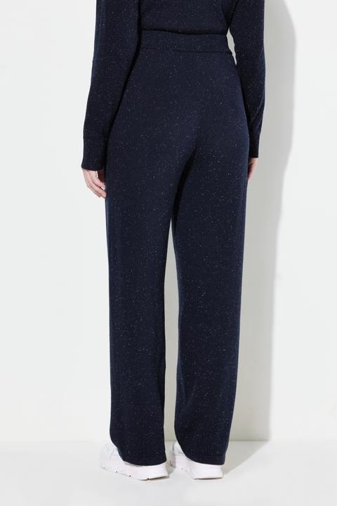 Immagine prodotto Ulla Popken Pantaloni di maglia modello Rose in cotone biologico con taglio della gamba ampio e cintura elastica (50, 56)