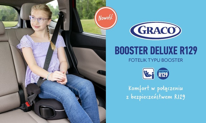Image du produit Graco Siège de minuit Booster Deluxe I-Size (Rehausseur de siège pour enfant, Norme ECE R129/i-Size)