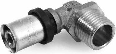 Actual product image Purmo connection elbow CLEVERFIT 26mm x GZ 3/4"- FAZ4E34M26A000E0