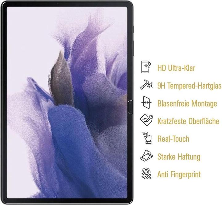 Actual product image Protectorking 4x real tempered 9H armoured glass 3D CLEAR (4 Piece, Galaxy Tab S7)