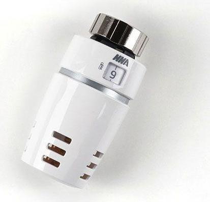 Actual product image Purmo Thermostatic head Evosense, white