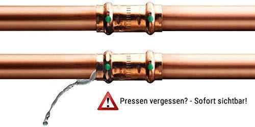 Actual product image Viega Elbow Profipress, d, 28, 45 *, inside-inside (Angled connection)