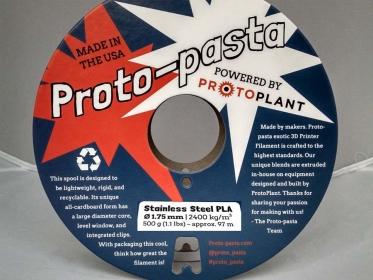 Produktbild Proto-pasta Stainless Steel Filament (PLA, 1.75 mm, 750 g, Grau)