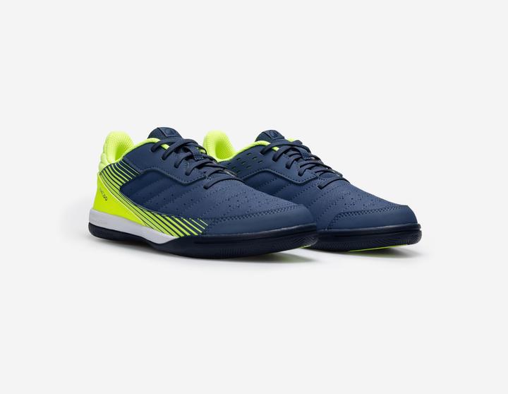 Image du produit Kipsta Chaussures de Futsal ESKUDO 500 JR Bleu Jaune (35)