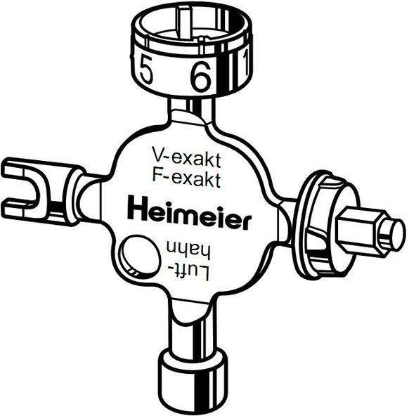 Heimeier universal key (0530-01.433)