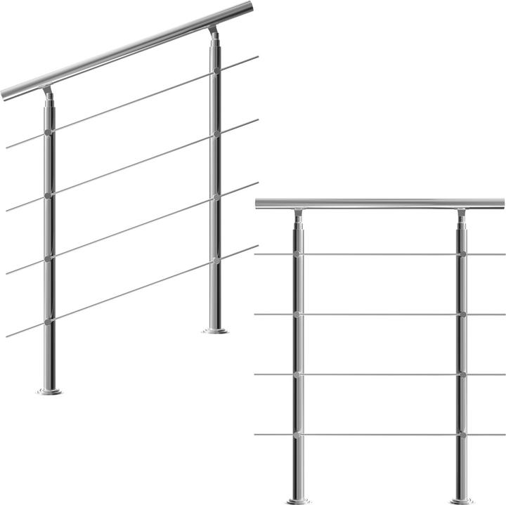 Actual product image Monzana Stair railing (Stainless steel)