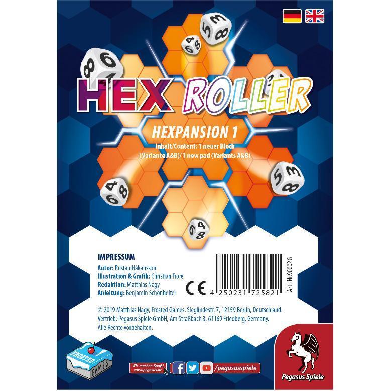 Pegasus 90002G - HexRoller: Hexpansion 1 (Erweiterung, DE-Ausgabe) (Englisch, Deutsch)