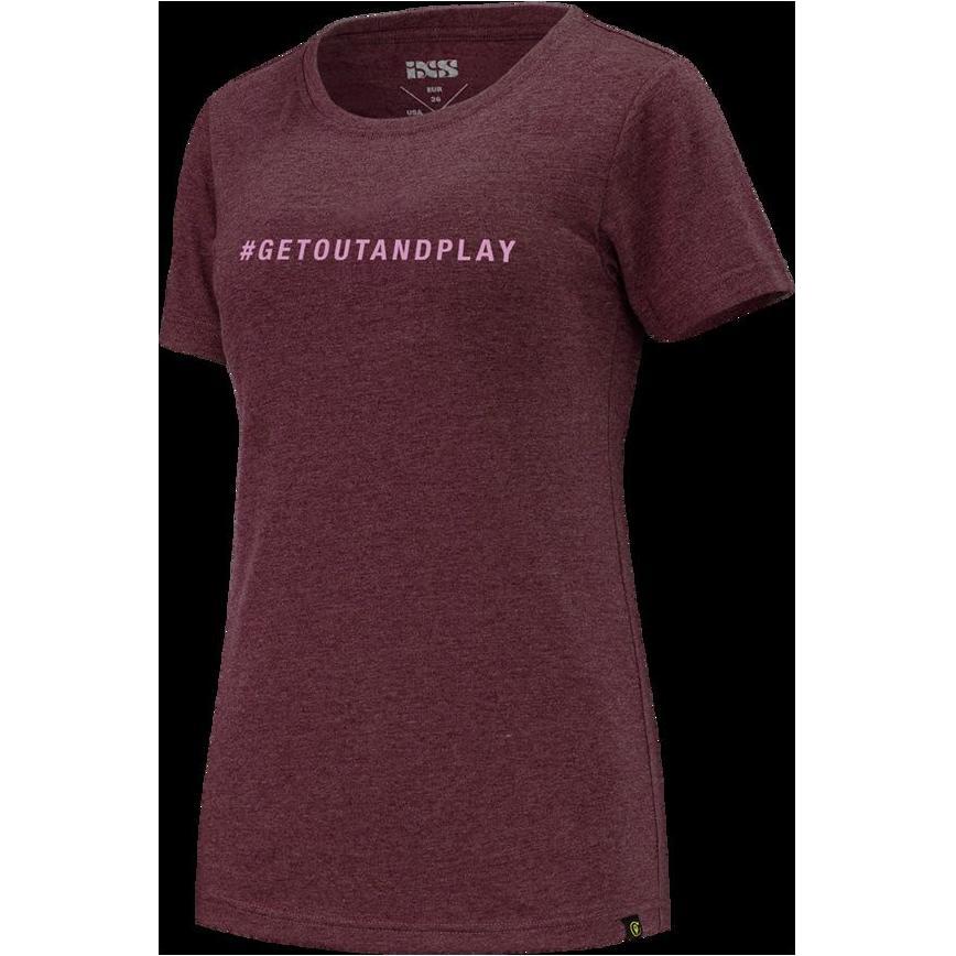 Thumbnail - iXS, Damen, Sportshirt, organic Tee Damen (getoutandplay) (40), Violett, 40