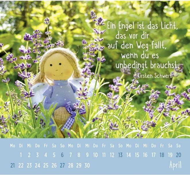 Produktbild Mini-Kalender 2025: Der kleine Schutzengelkalender (Deutsch)