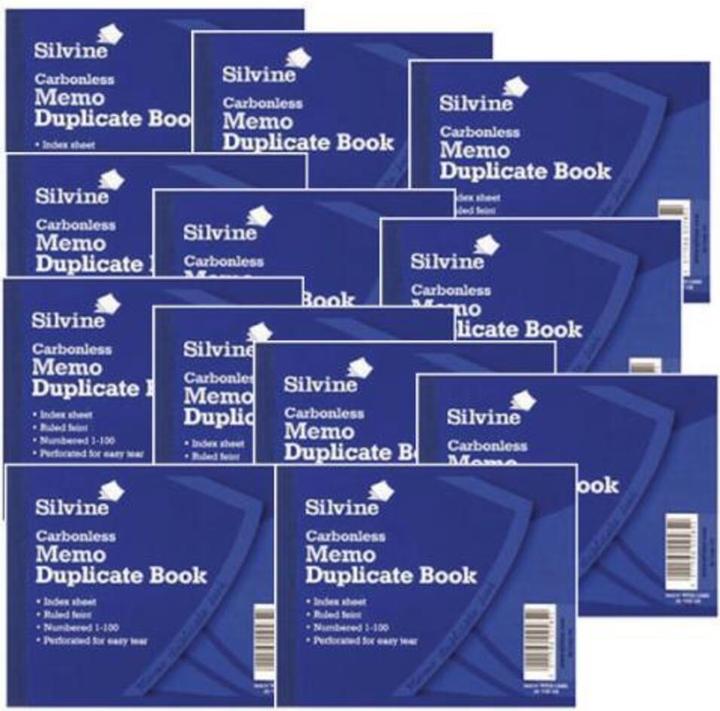 Actual product image Silvine Carbonless notebook 12-pack (Plain)
