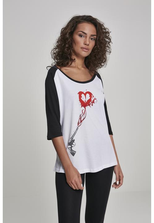 Produktbild Merchcode Ladies Pistol Heart Raglan Tee (M)