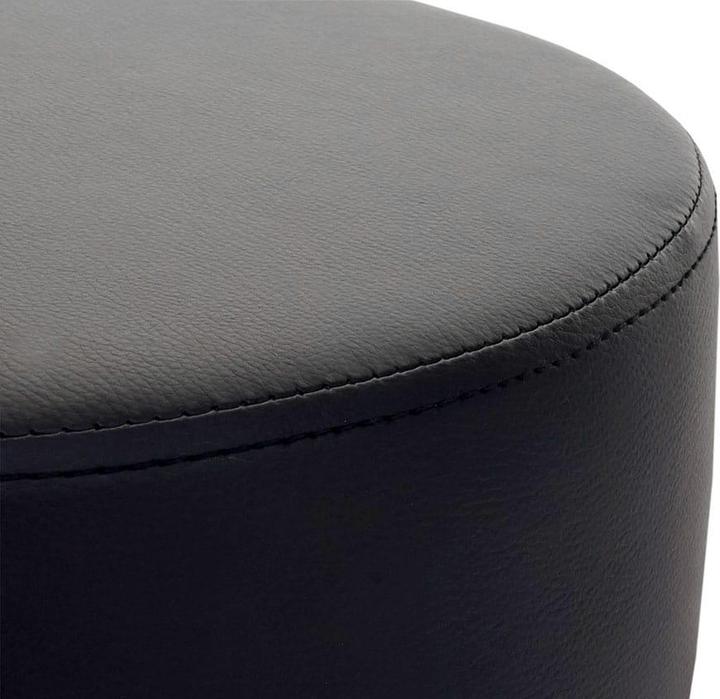 Actual product image Swisshandel24 2x Stool, seat stool make-up stool, height adjustable Ø 35cm imitation leather, black