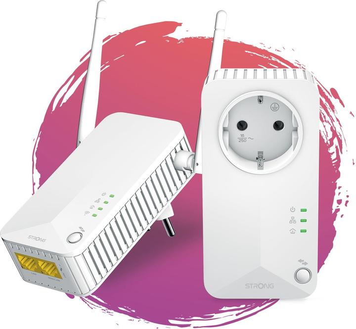 Image du produit Strong Kit Powerline Wi-Fi 600 EU V2 pack de 2 (600 Mbit/s)