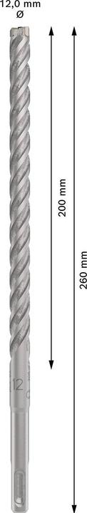 Produktbild Bosch Zubehör PRO SDS plus-5X Hammerbohrer, 12 x 200 x 260 mm (12 Millimeter)