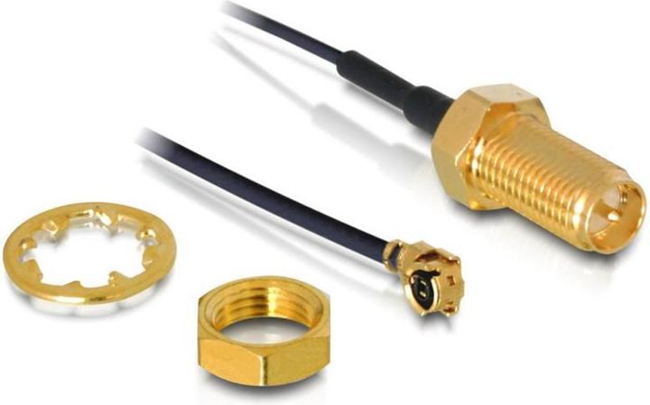 Produktbild Delock RP-SMA-Bu - MHF/U.FL(I-Pex) Kabel (Antennenkabel)