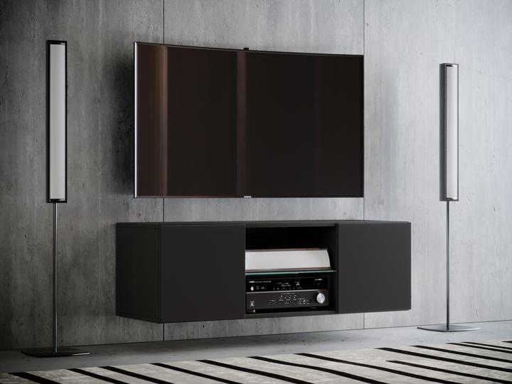 Productafbeelding VCM Houten TV-Muur Lowboard TV Kabinet Jusa (115 x 36 x 40 cm)
