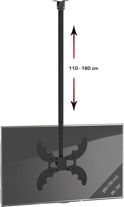 Image du produit VCM Support TV universel pour plafond B-DX400 (Plafond, 180", 40 kg)
