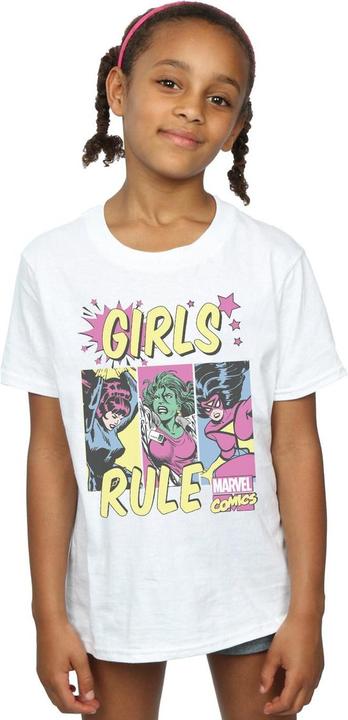 Actual product image Girls Rule Cotton T-Shirt (128)