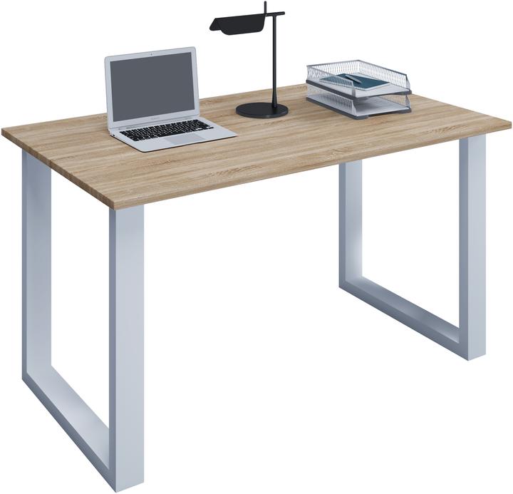 Produktbild VCM Büromöbel Schreibtisch Lona U Alu Weiss (140 x 80 x 76 cm)