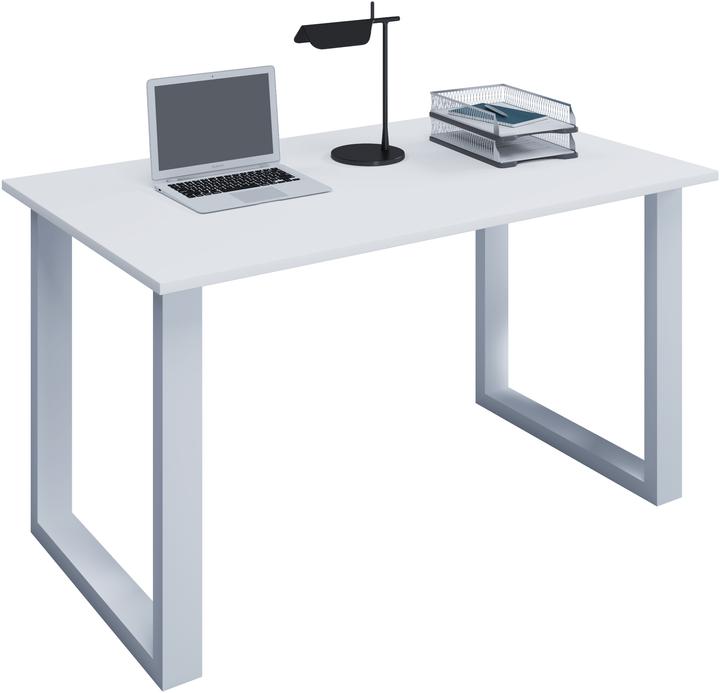 Actual product image VCM Office furniture desk Lona U Alu White (140 x 80 x 76 cm)