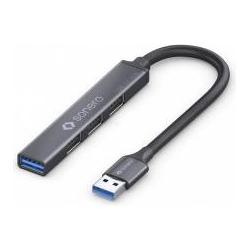 Thumbnail - Purelink sonero USB 3.2 Gen1x1 Hub - 4 Port USB-A Stecker - 0,50m - Space Grey (USB-A, 4 Ports), Dockingstation + USB Hu...