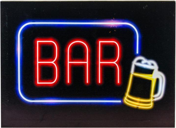 Produktbild Chaks Leuchtbild Welcome Bar open (40 x 40 x 30 cm)