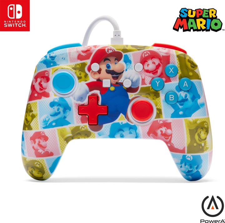 Produktbild PowerA Switch Controller Enhanced wired Mario Hero (Switch)