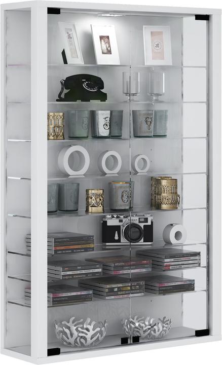 Produktbild VCM Sammel Wandvitrine Holz Glas Vitrosa Mini (59 x 18 x 90 cm)