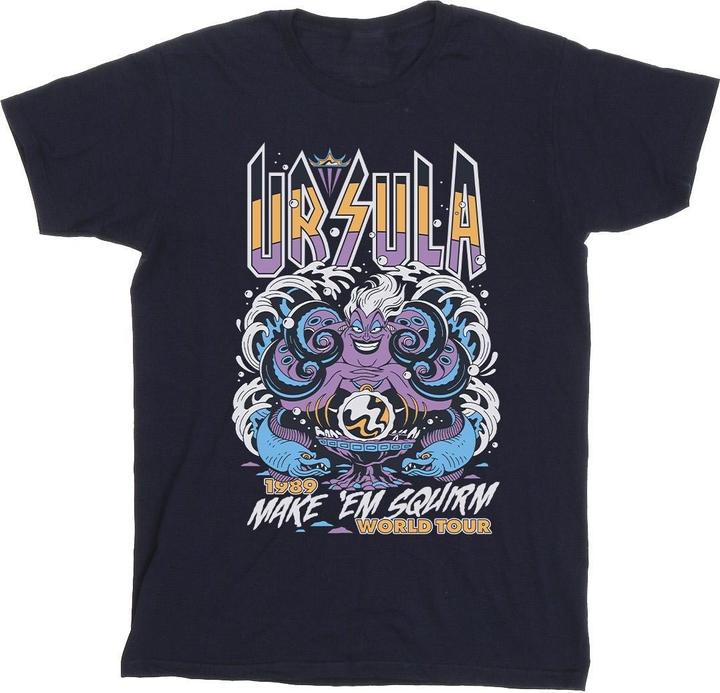 Actual product image Disney Mens Villains Ursula Make Em Squirm T-Shirt (4XL)
