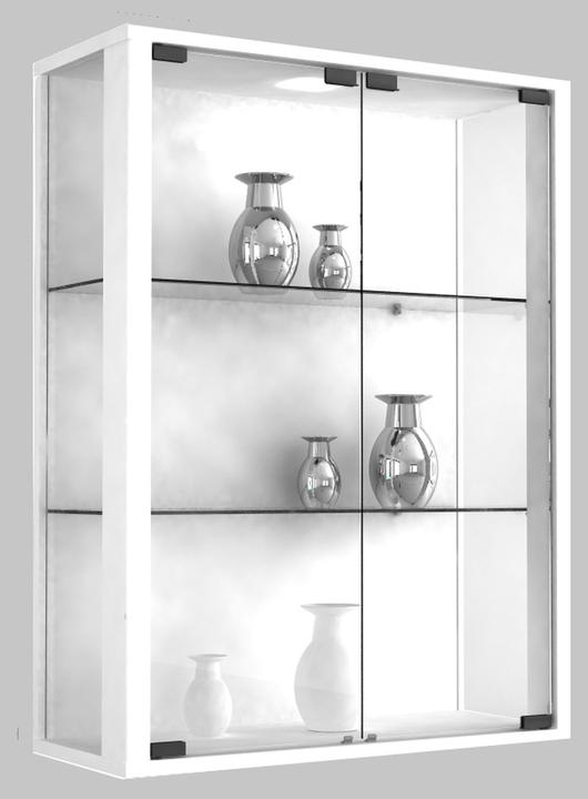 Image du produit VCM Collection vitrine murale bois verre Udina (60 x 25 x 80 cm)