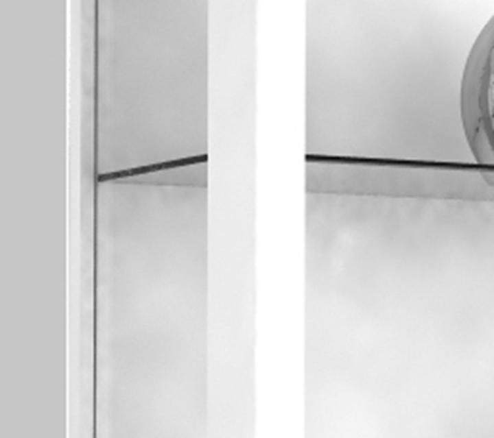 Image du produit VCM Collection vitrine murale bois verre Udina (60 x 25 x 80 cm)