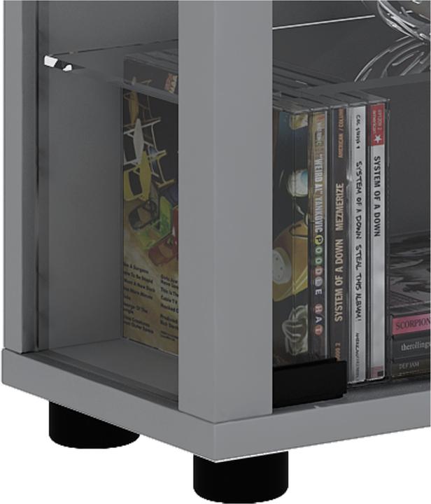 Actual product image VCM Collection stand display case wood glass Lumo Maxi (59 x 18 x 113 cm)