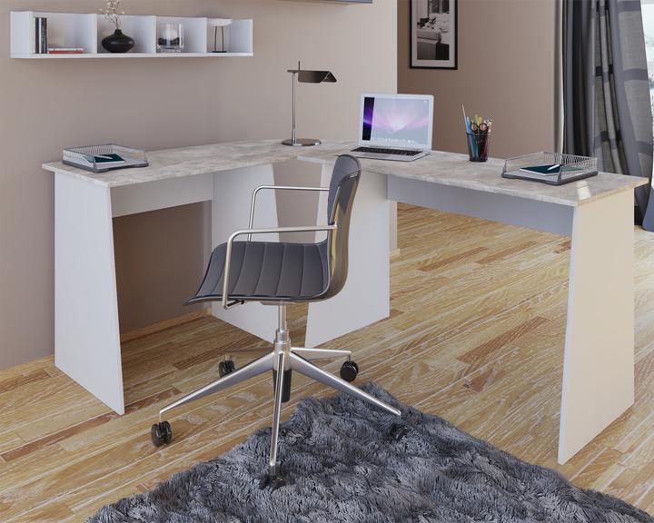 Produktbild VCM Holz Eckschreibtisch Computertisch Masola (80 x 50 x 74 cm, 110 x 50 x 74 cm)
