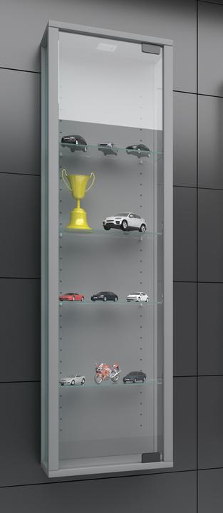Produktbild VCM Sammel Wandvitrine Holz Glas Stando Mini (33 x 18 x 115 cm)
