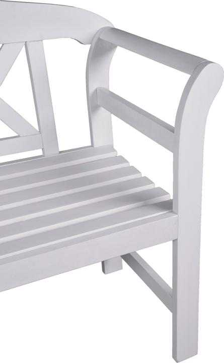 Produktbild Garden Pleasure Gartenbank Vancouver 985075 weiss Holz 128,0 cm
