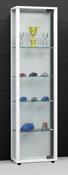 Produktbild VCM Sammel Stand Vitrine Holz Glas Edana Mini (33 x 18 x 115 cm)