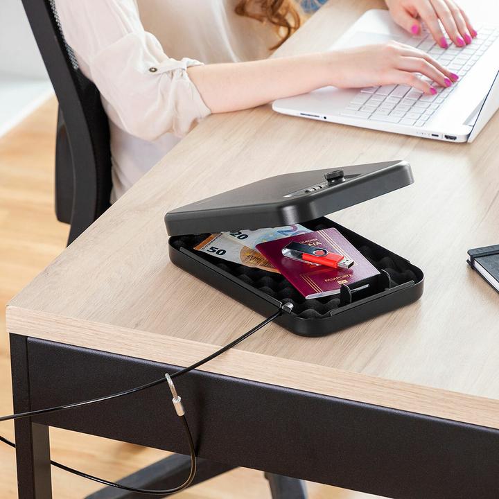 Image du produit InnovaGoods Coffre-fort portable - Noir - Fer (2.23 l)