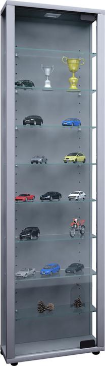 Produktbild VCM Sammel Stand Vitrine Holz Glas Edana Maxi (33 x 18 x 115 cm)
