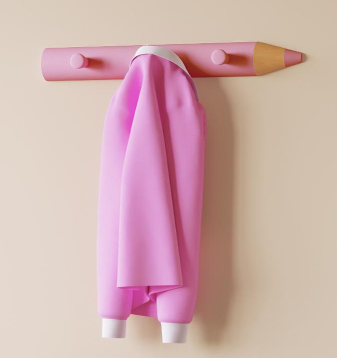 Actual product image VCM Wood hook wall coat rack Stifto