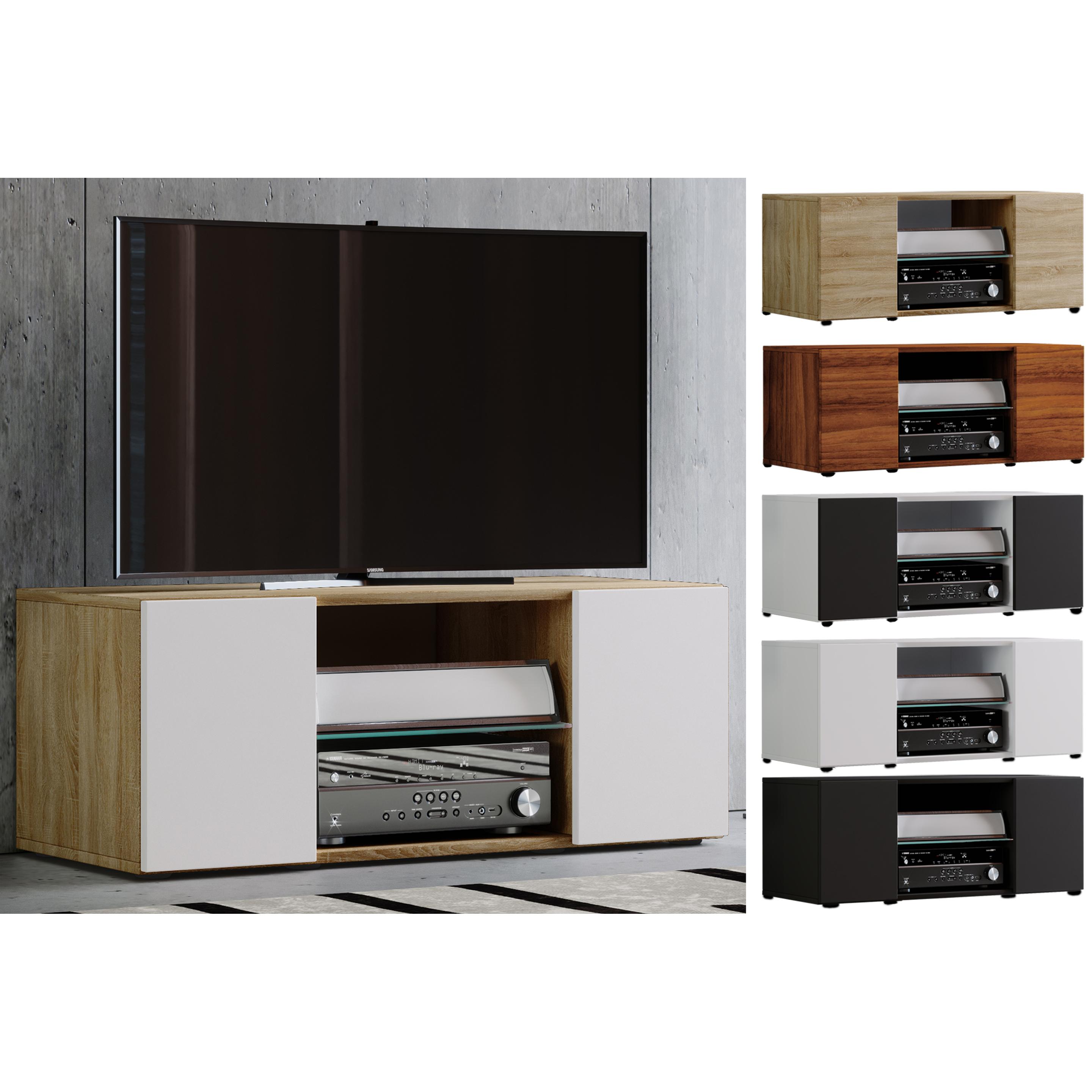 Thumbnail - VCM, TV Möbel, Holz TV Lowboard Fernsehschrank Lowina (115 x 36 x 40 cm)