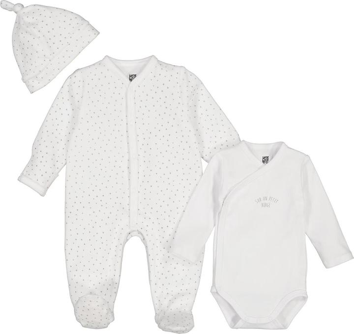Produktbild La Redoute Collections 3-teiliges Set für Neugeborene (60)