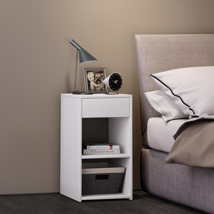 Produktbild VCM Holz Nachttisch Sledo Maxi mit Schublade (35 x 35 x 65 cm)