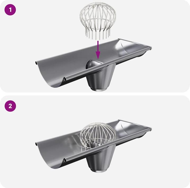 Produktbild vidaXL Dachrinnenblattschutz