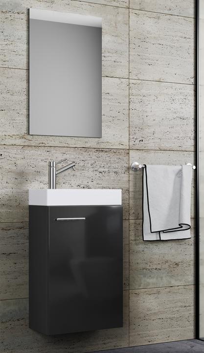Actual product image VCM 3 pcs guest toilet wash place washbasin Slito mirror
