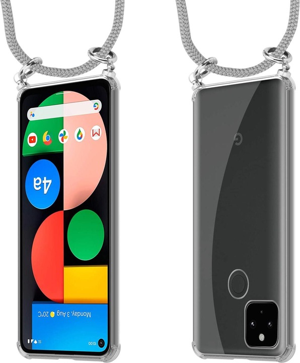 Produktbild Cadorabo TPU Handy Kette SILBER Cover